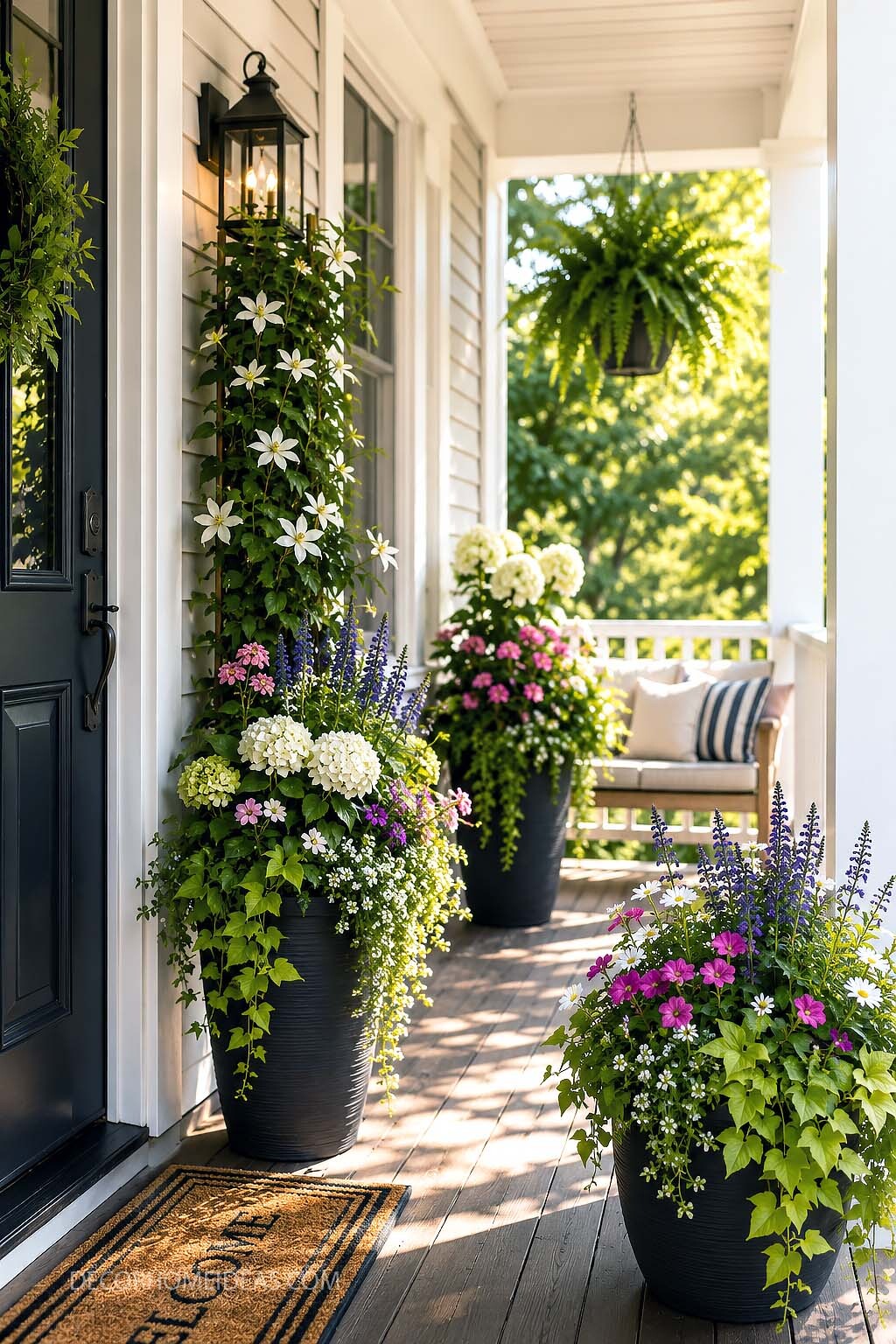 Beautiful Porch Planter Ideas for a Fresh and Welcoming Entryway