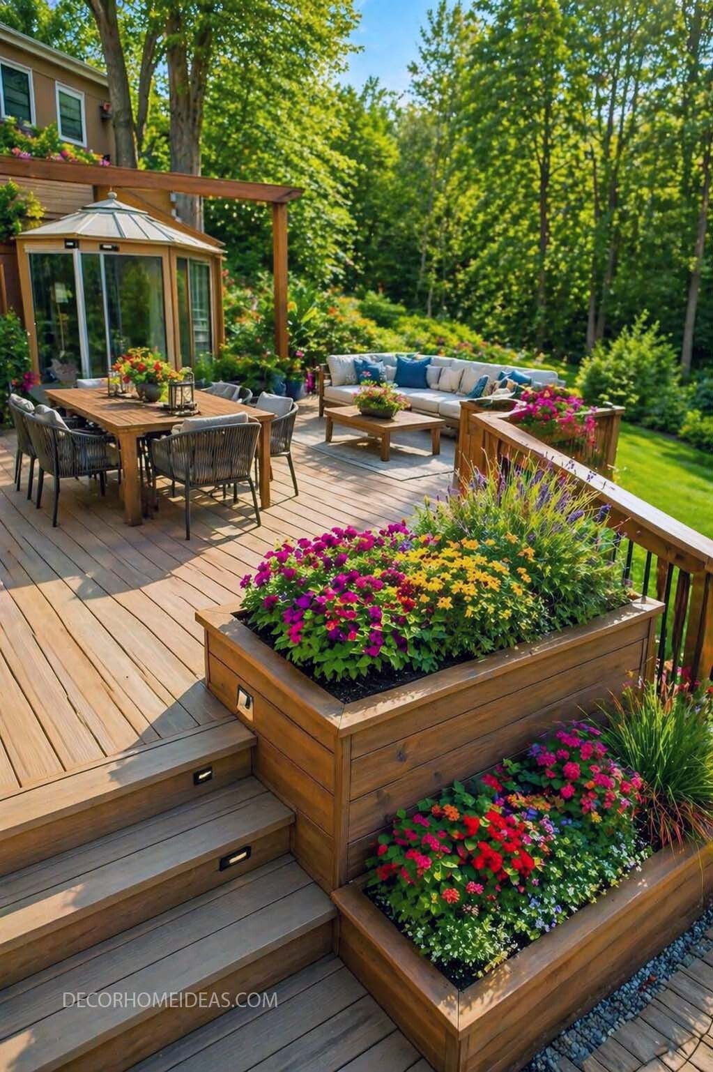 Built In Planters for a Gorgeous Deck Makeover
