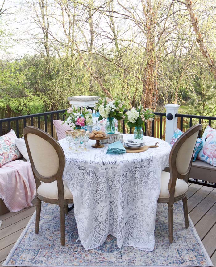 Balcony Dining Area #backyard #sitting #area #decorhomeideas