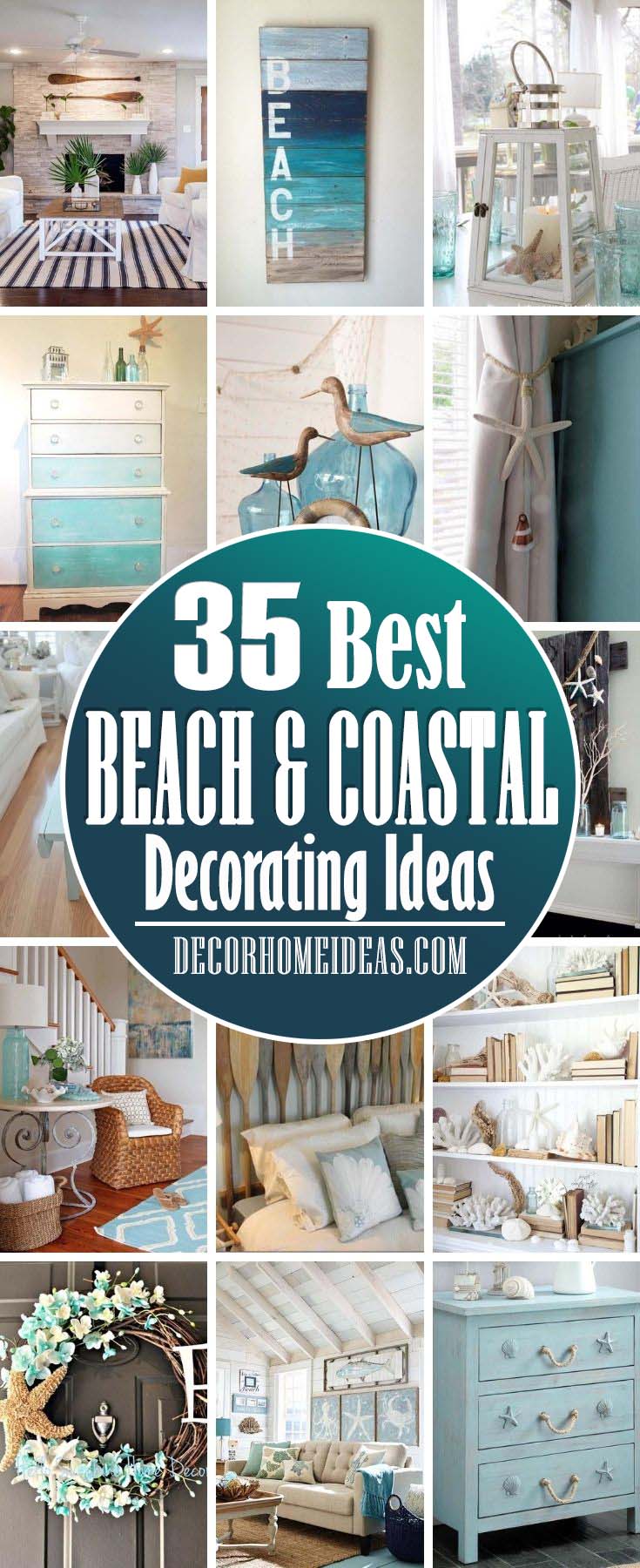 Best Beach And Coastal Decorating Ideas. If dream about beach, sand and ocean breezes, you can enhance the natural beauty of your home with light and airy beach house decor. #decorhomeideas