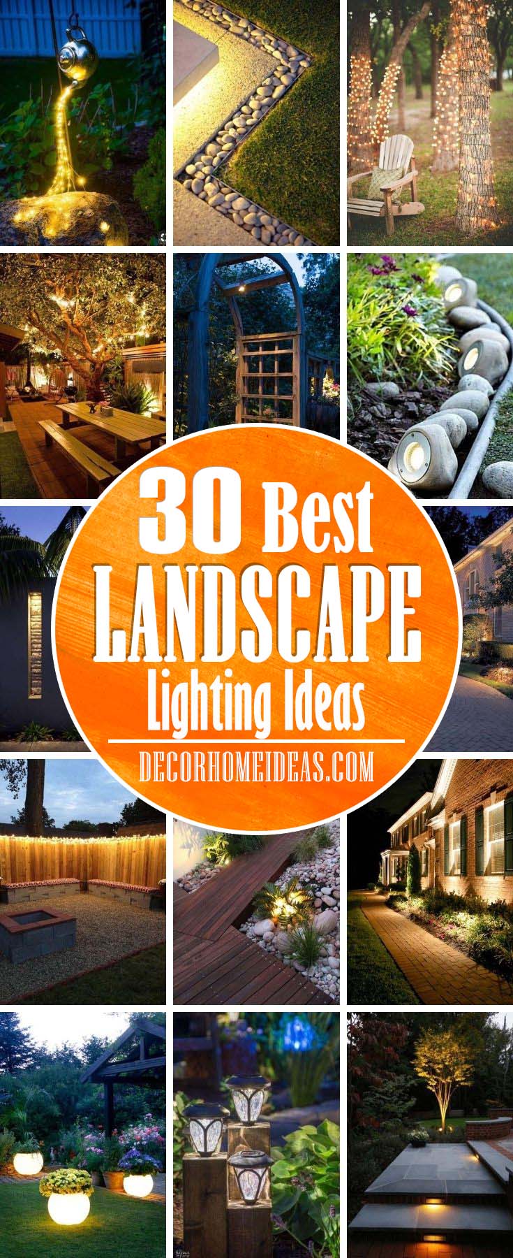 Best Landscaping Lighting Ideas. Add more light and texture to your backyard with these creative landscape lighting ideas. Best ideas and designs with photos. #decorhomeideas