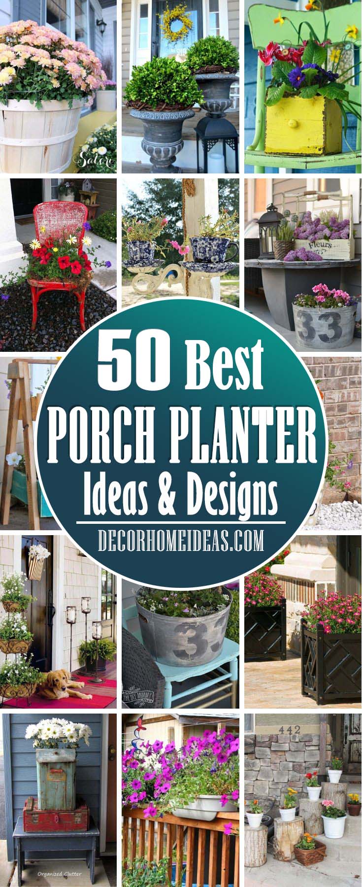 21 Charming Porch Planter Ideas To Boost Your Curb Appeal   Decor ...