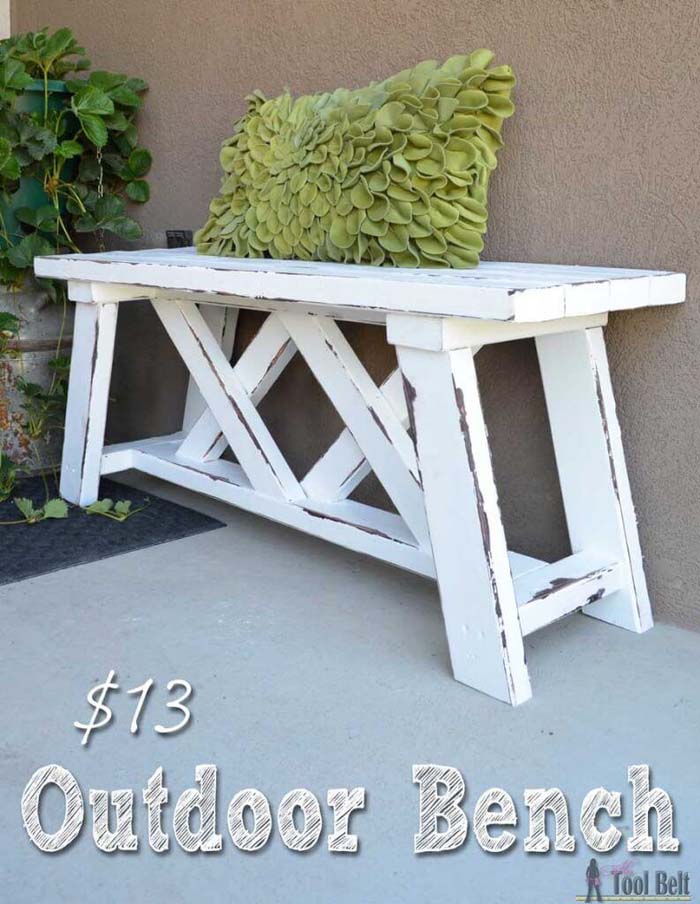 How To Build an Outdoor Bench #diy #outdoor #furniture #decorhomeideas