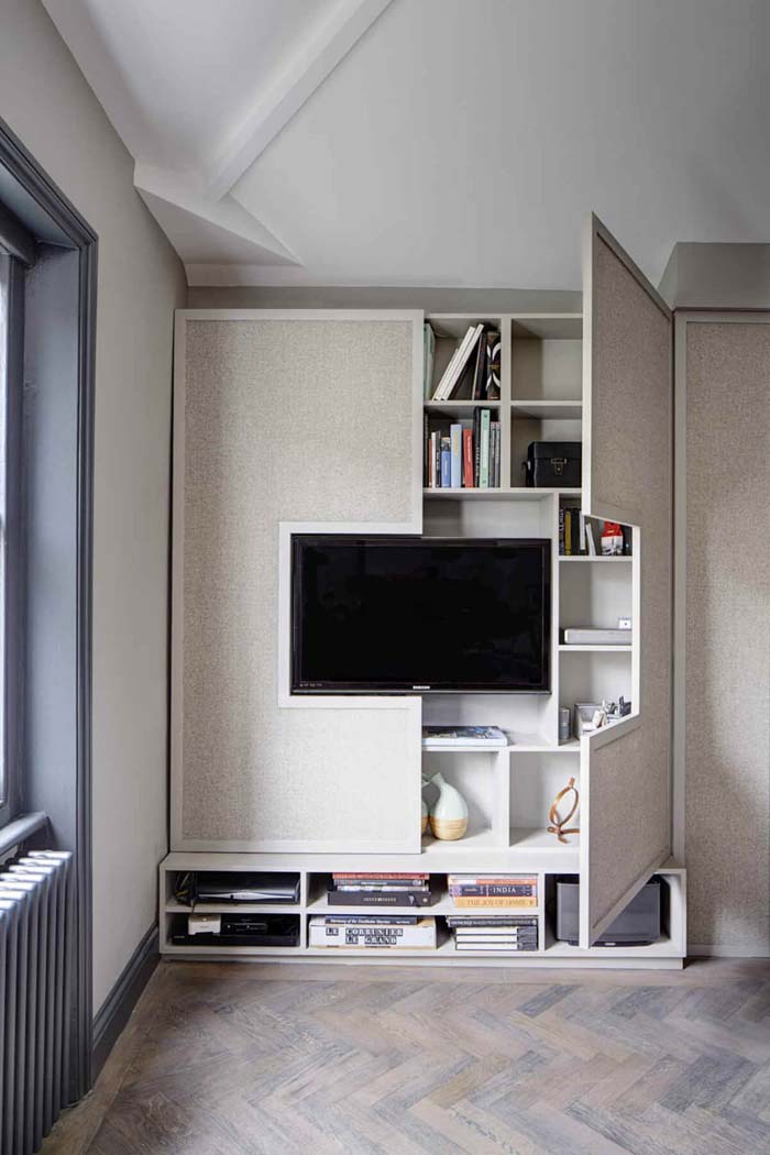 Custom Cabinet Covers #storage #builtin #decor #decorhomeideas