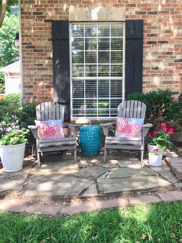 Cute Backyard Rest Area #backyard #sitting #area #decorhomeideas