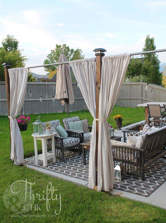 DIY Privacy Screen #diy #patio #decorations #decorhomeideas