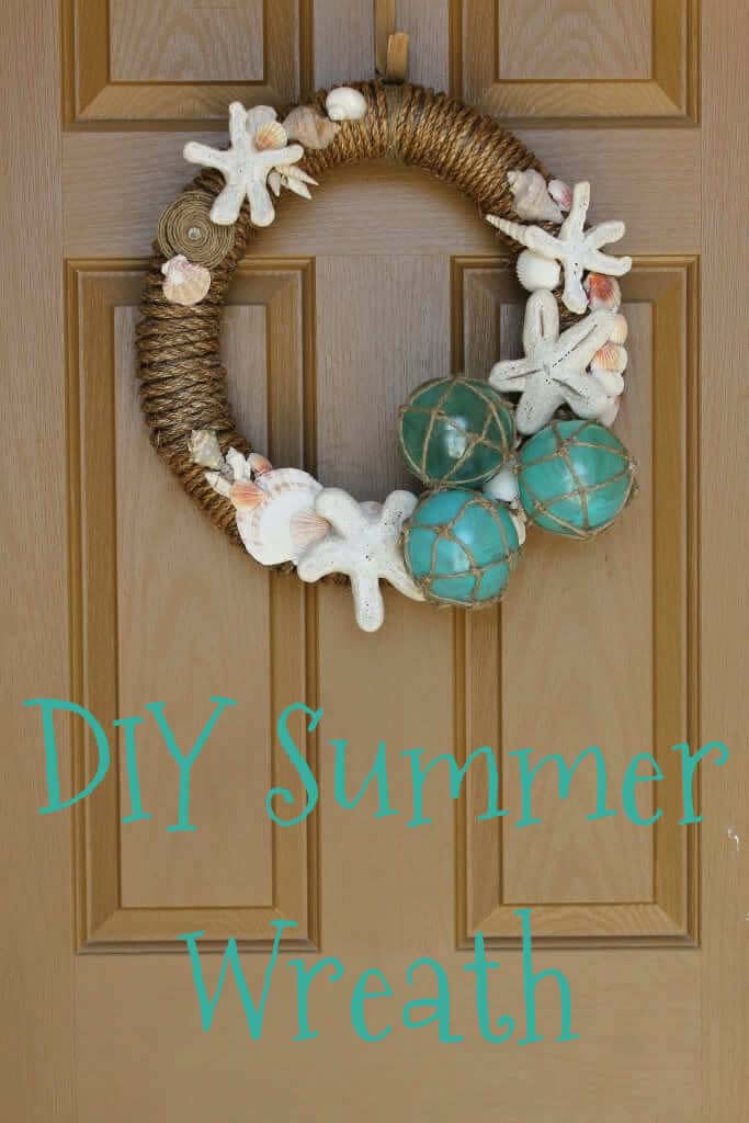 DIY Wreath With Seashells #diy #summer #wreath #decorhomeideas