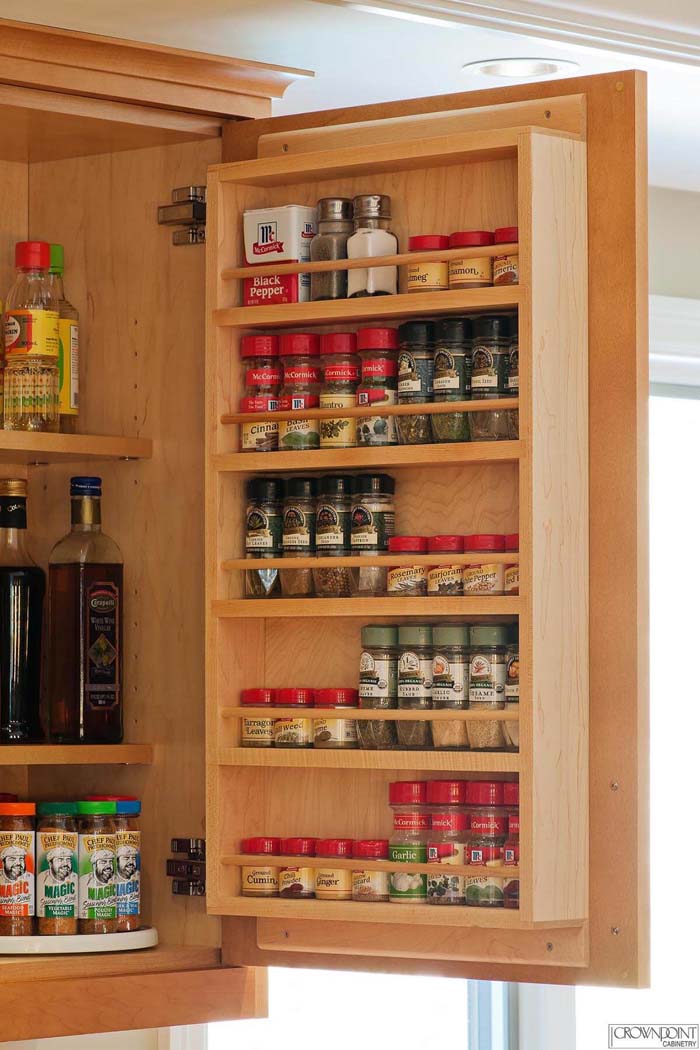 Don’t Waste Cabinet Door Space #storage #builtin #decor #decorhomeideas