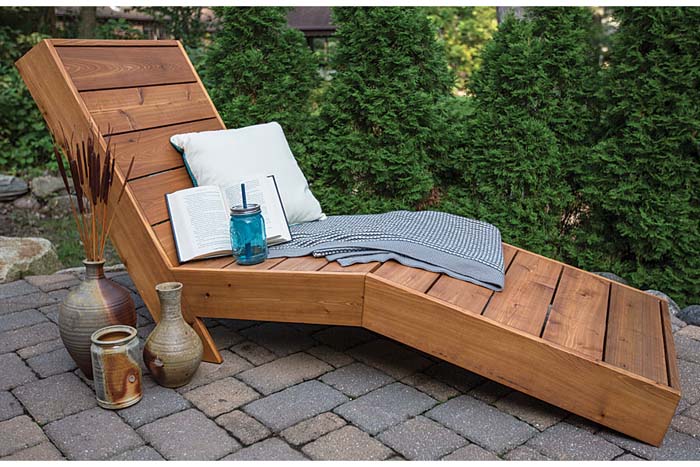 Easy Reclining Chaise #diy #outdoor #furniture #decorhomeideas