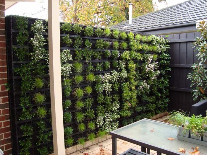 Green Wall Backyard Planter Project #diy #planter #garden #decorhomeideas