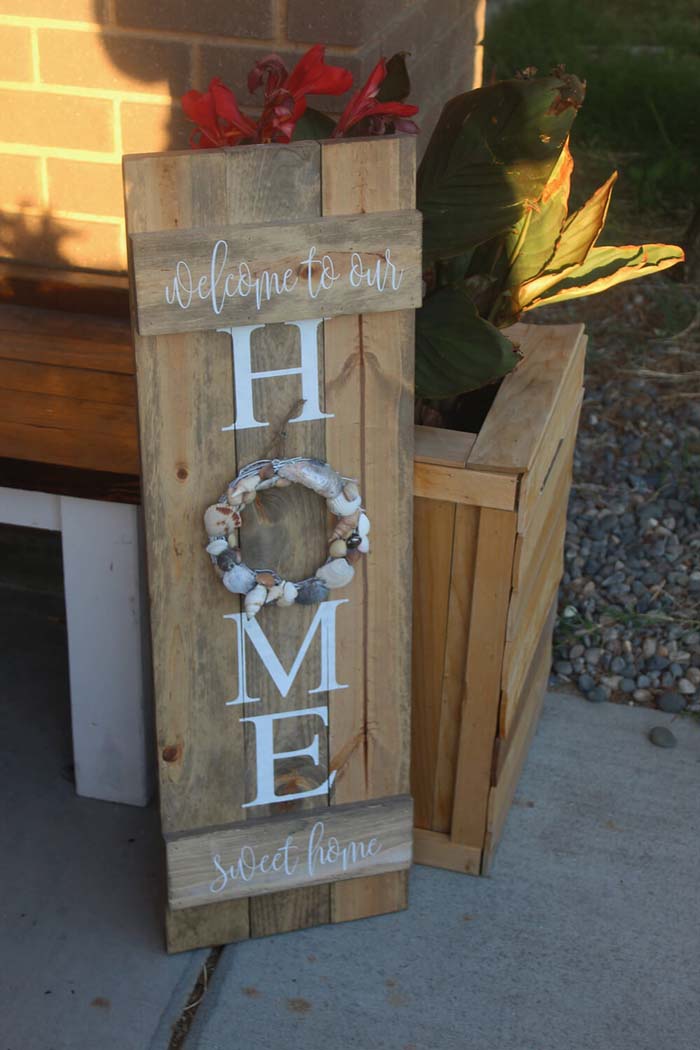 Home Sweet Home Sign #coastal #beach #decor #decorhomeideas