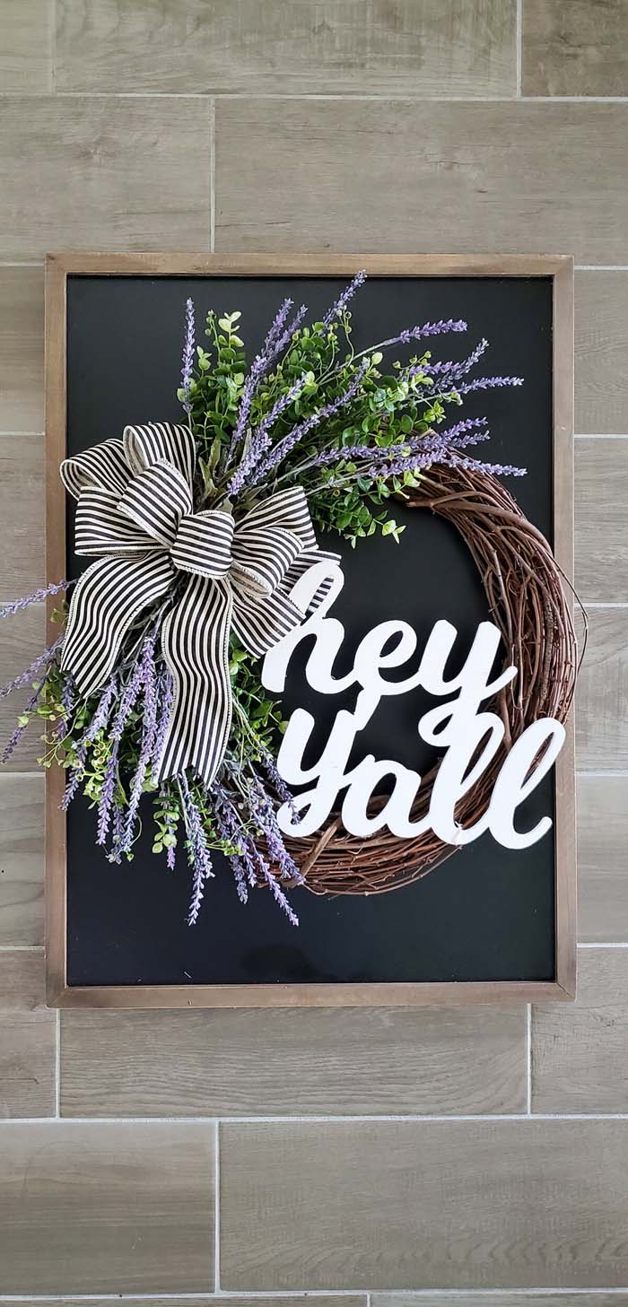 Lavender Wreath #diy #summer #wreath #decorhomeideas