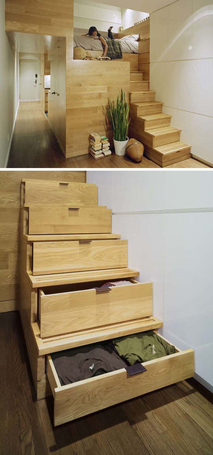A Loft Staircase Full of Hidden Secrets #bedroom #small #design #decorhomeideas