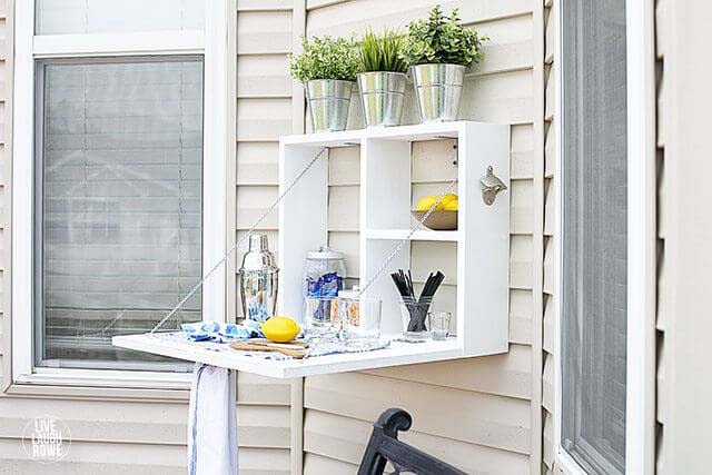 Outdoor Serving Station #diy #patio #decorations #decorhomeideas