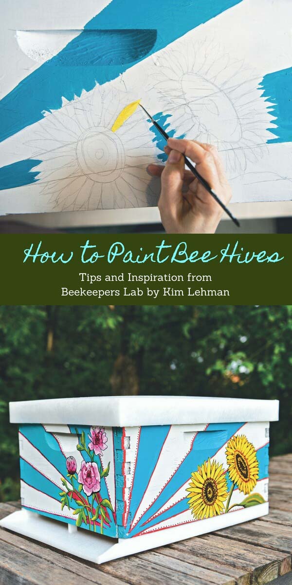 Painted Beehives #diy #paint #garden #decorations #decorhomeideas