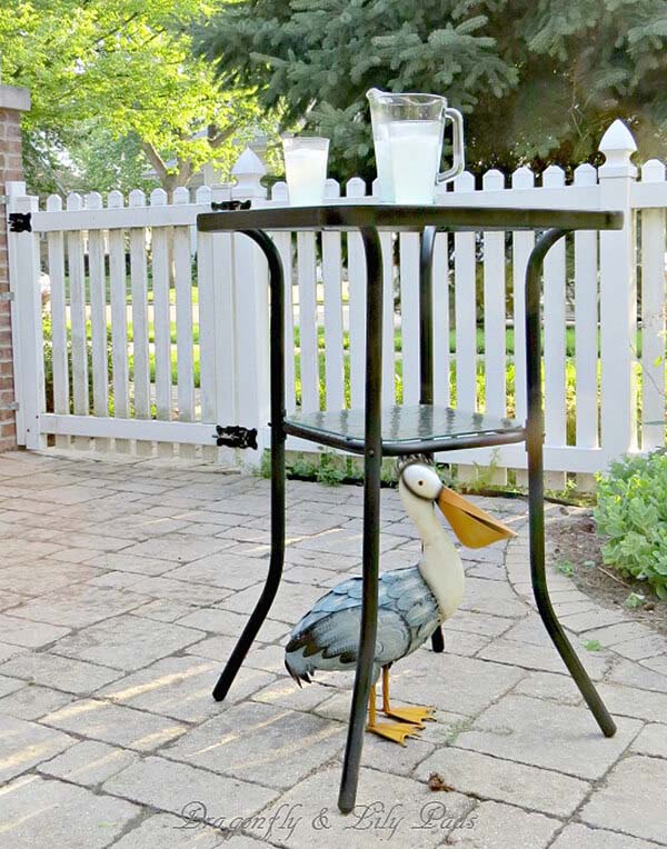 Patio Refreshment Table #diy #outdoor #furniture #decorhomeideas