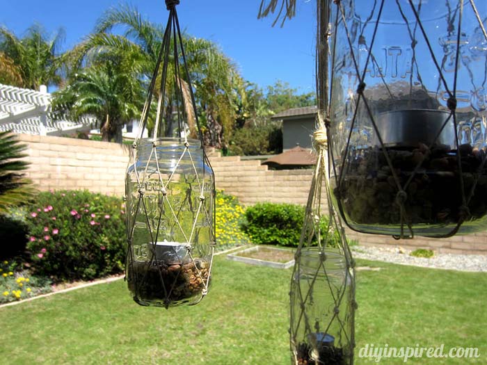 Recycled Mason Jar Lantern #diy #masonjar #lights #decorhomeideas