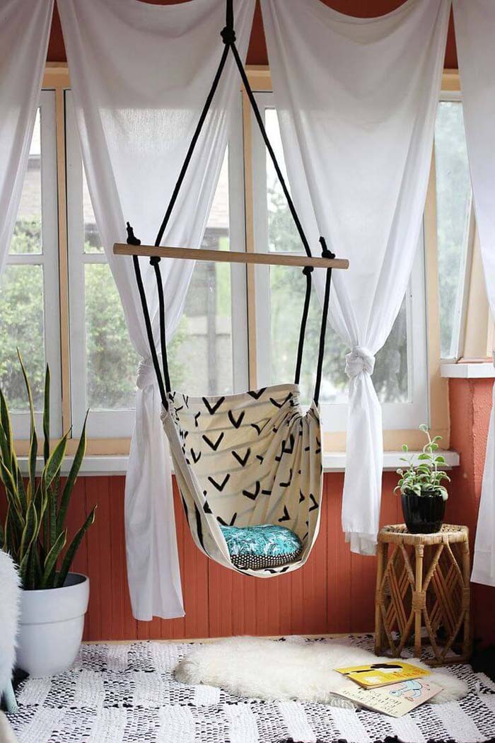 Rope Ladder Suspended Sailor Swing #diy #outdoor #furniture #decorhomeideas