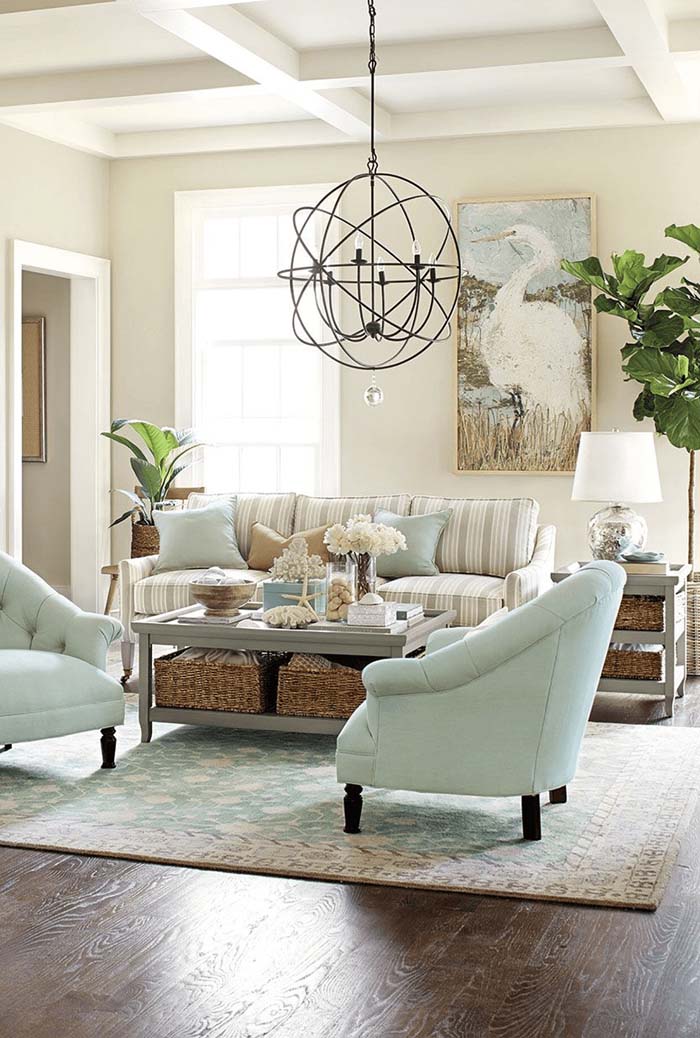 Sand, Seashells, and Soft Beach-Themed Undertones #beach #coastal #decoration #decorhomeideas