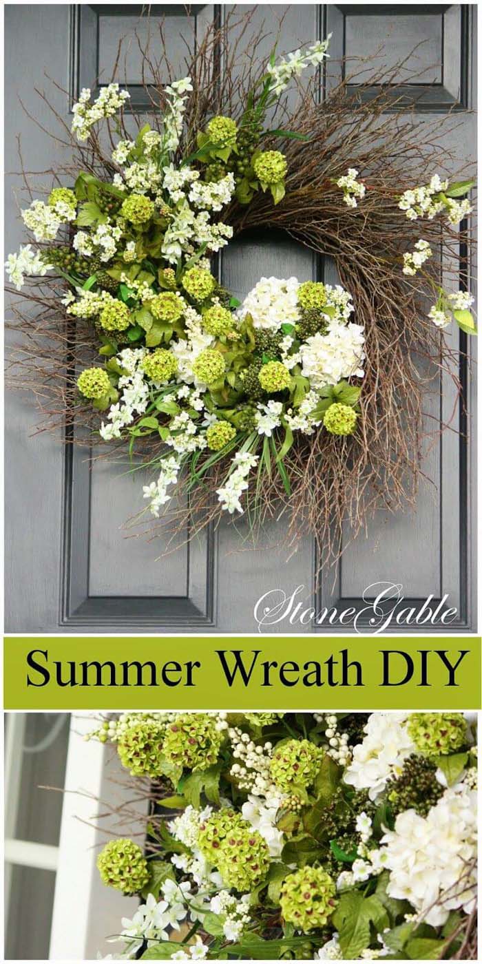 Summer Wreath Tutorial #diy #summer #wreath #decorhomeideas