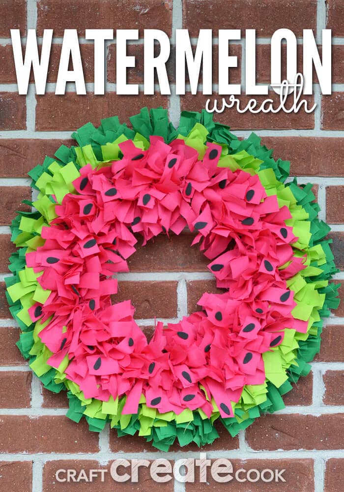 Watermelon Wreath #diy #summer #wreath #decorhomeideas
