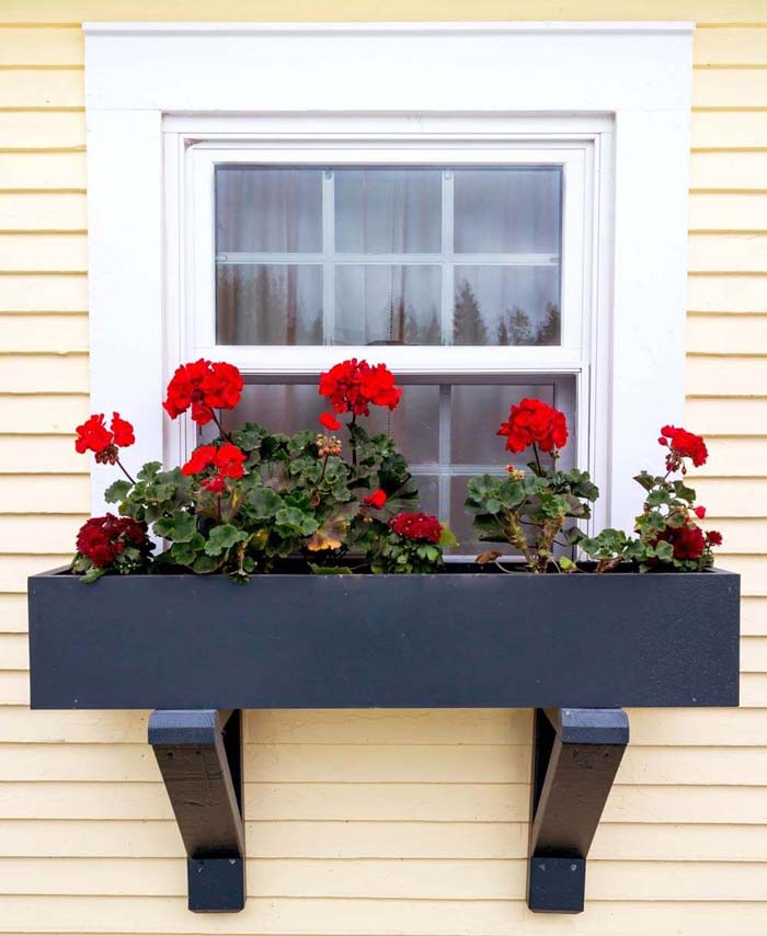 Window Box With Black Semigloss Finish #planter #box #window #decorhomeideas