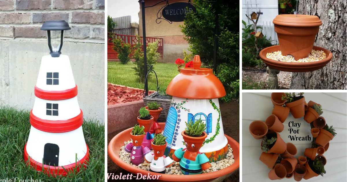 28 fun diy clay flower pot crafts that are full of color ver1
