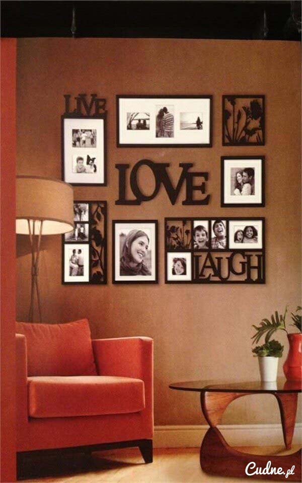 Arrange Various Frames in a Square #wall #gallery #decor #decorhomeideas