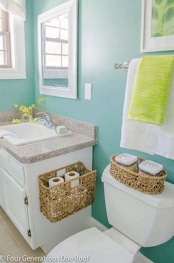 Beach-Themed-Bathroom-Storage-Baskets #diy #toliet #holder #decorhomeideas