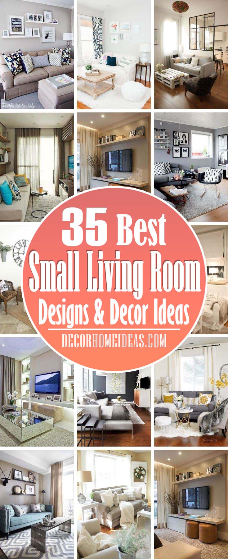 Best Small Living Room Designs Decor Ideas. If your living room is already too cluttered, the last thing you'll want to do is hang out there. But with these ideas, you can make a small living room seem bigger than it is. #decorhomeideas