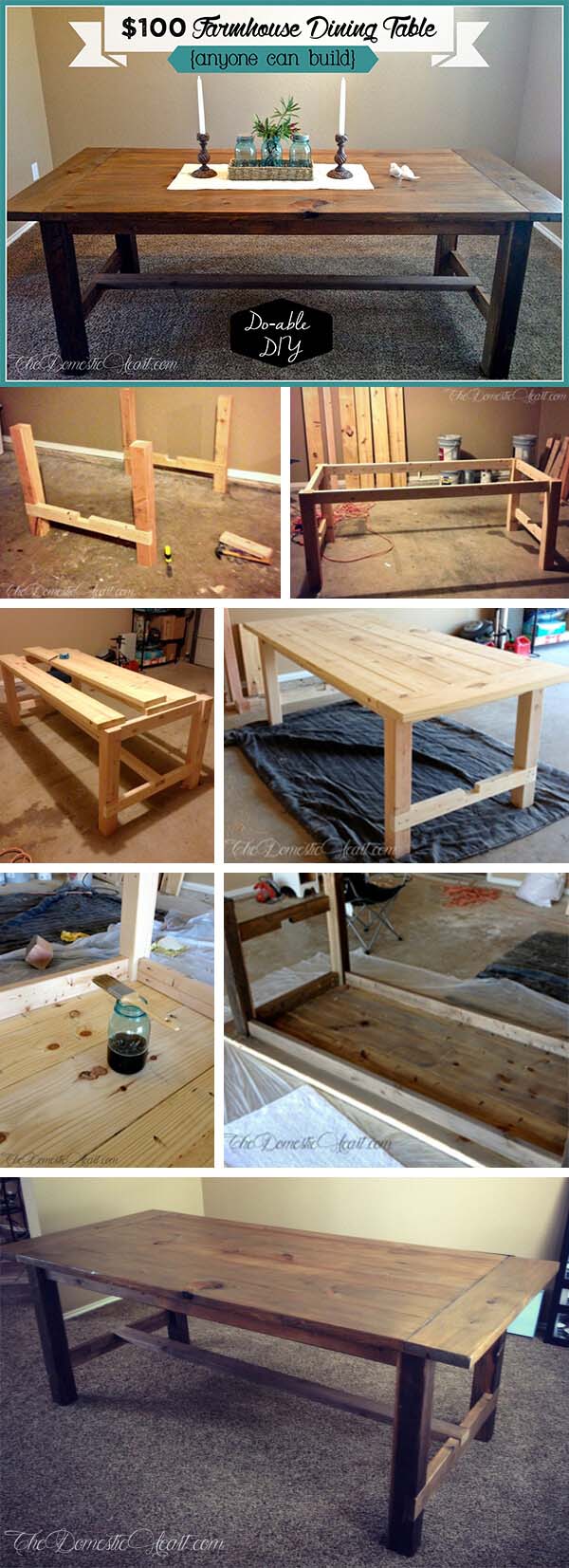 Country Dining Furniture on a Budget #diy #farmhouse #table #decorhomeideas