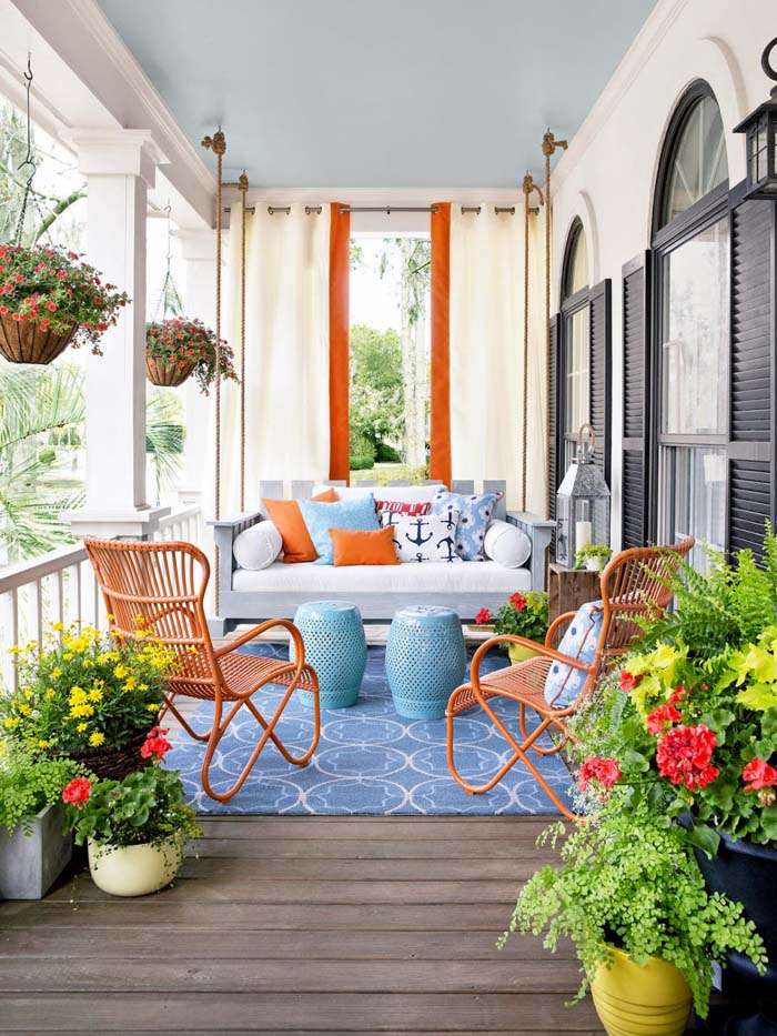 Create an “Outdoor” Living Room #porch #decorartion #decorhomeideas