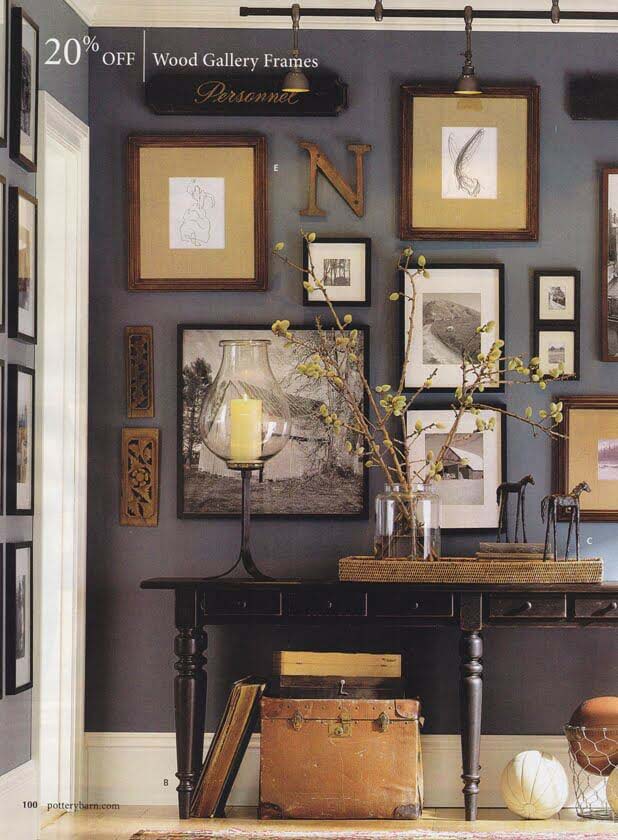 Dark Walls Make a Big Impact #wall #gallery #decor #decorhomeideas