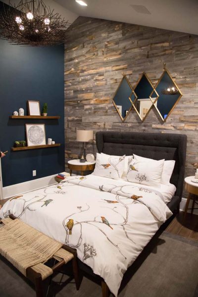 bedroom wall decor ideas diamonds