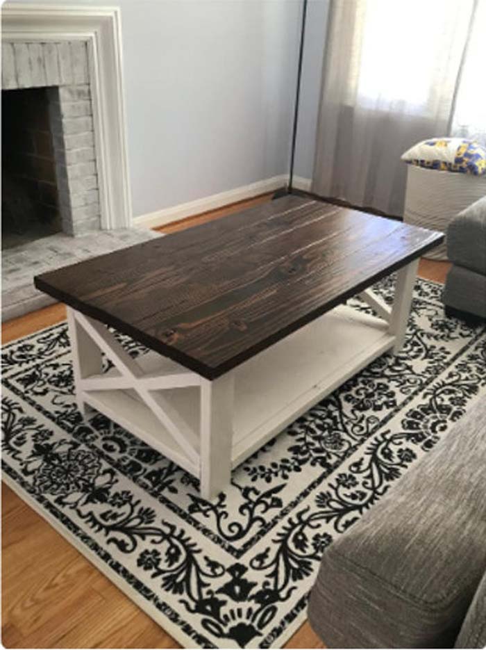 DIY Farmhouse Coffee Table Plans #diy #farmhouse #table #decorhomeideas