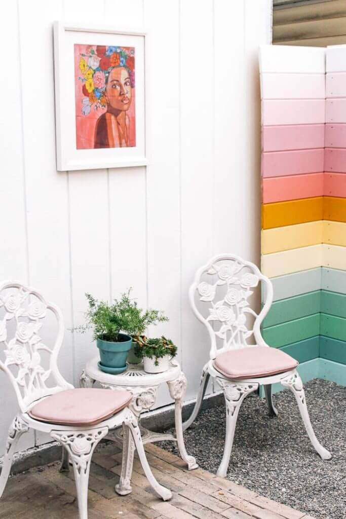 DIY Rainbow Fence #garden #makeover #diy #decorhomeideas