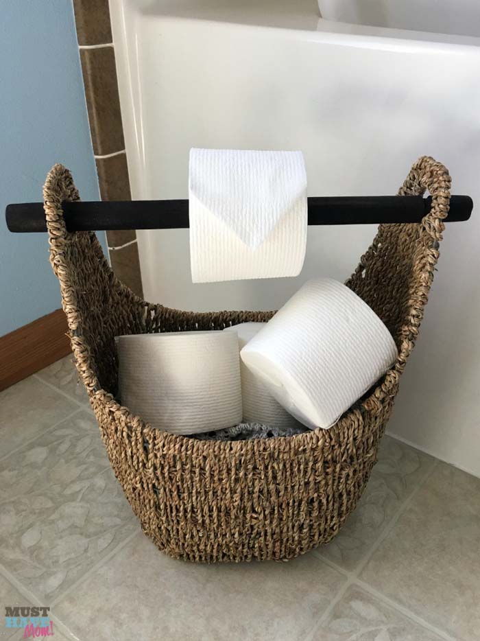 DIY Toilet Paper Holder #diy #toliet #holder #decorhomeideas