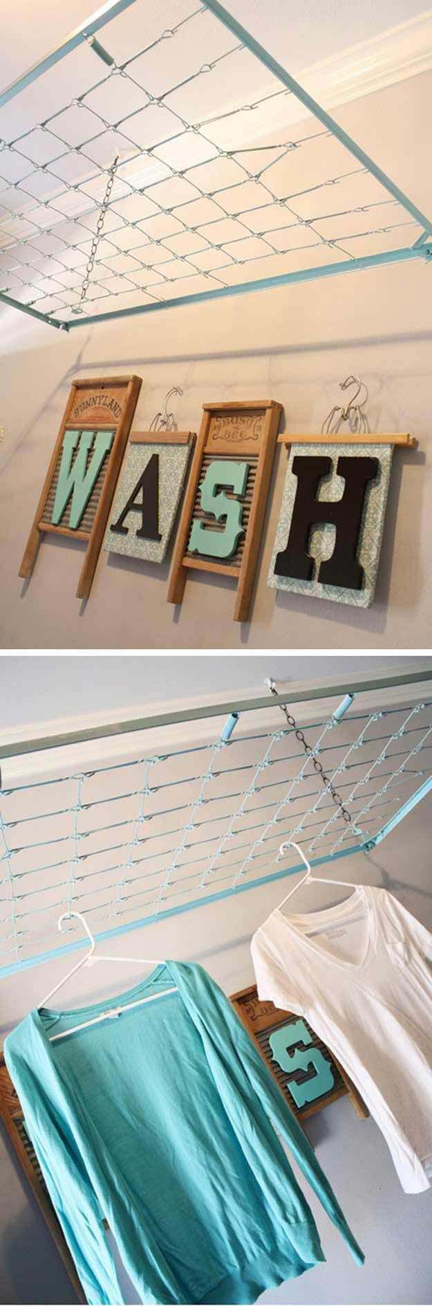 DIY Washboard  Wash Wall Art #laundry #vintage #decor #decorhomeideas