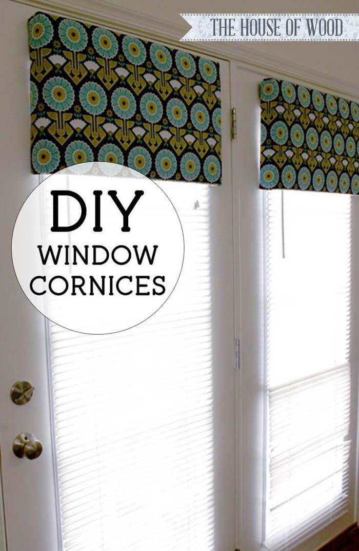DIY Window Cornices #diy #window #treatment #decorhomeideas