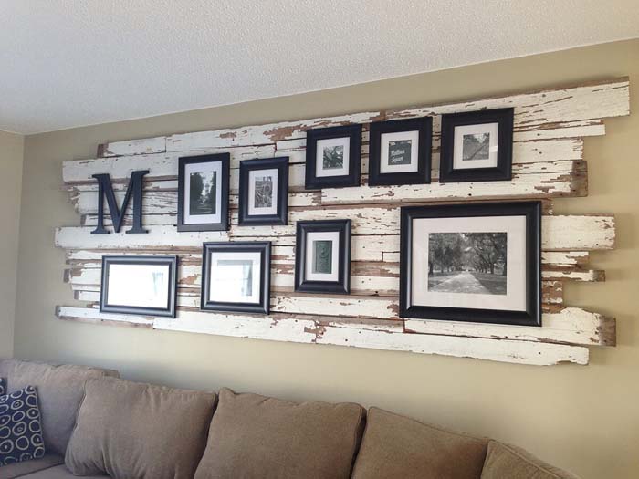 Driftwood Gallery Wall Mount #wall #decor #sofa #decorhomeideas