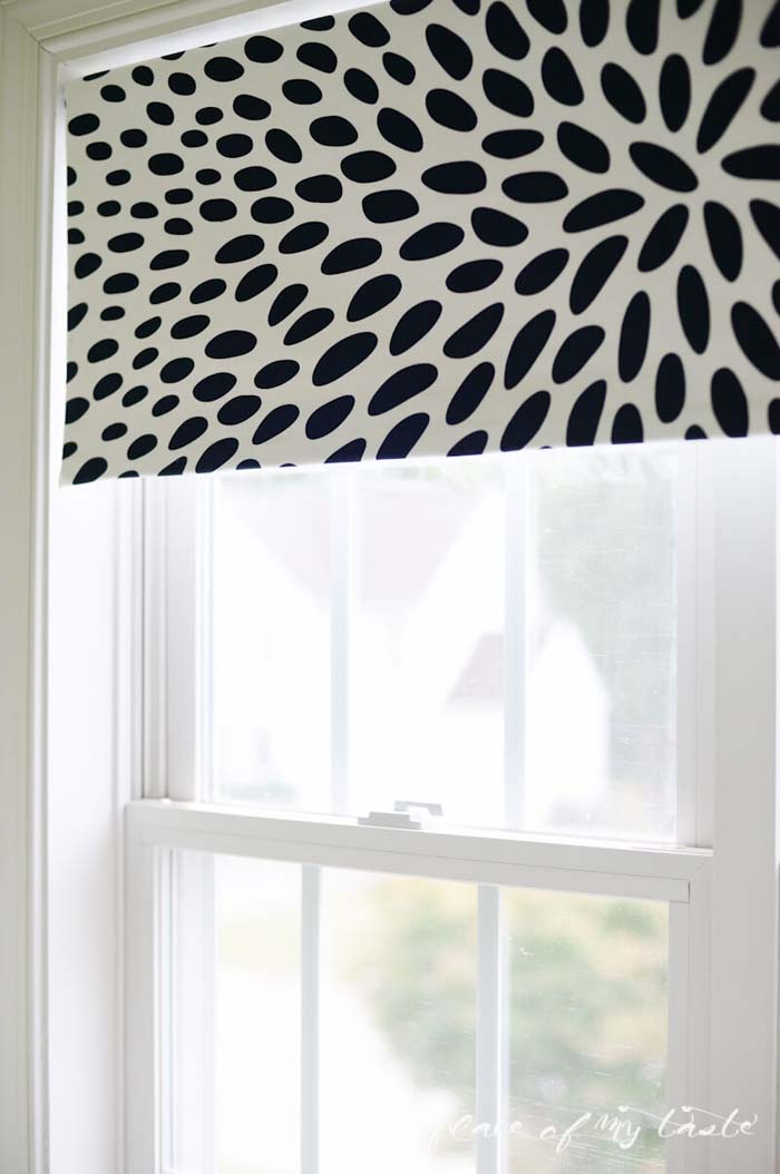 DIY Fabric Roller Shade #diy #window #treatment #decorhomeideas