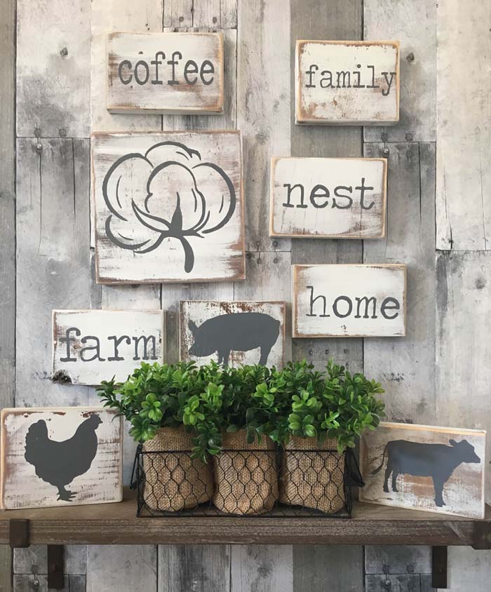 Farmhouse Kitchen Decor Set #farmhouse #sign #decorhomeideas