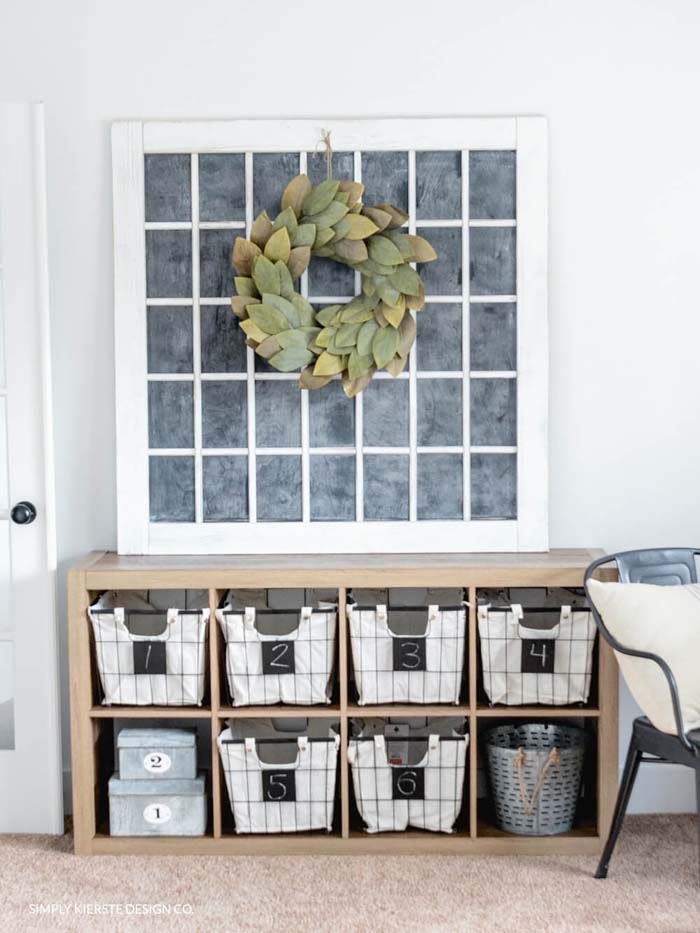 Farmhouse Style: Office Storage Ideas #farmhouse #vintage #storage #decorhomeideas