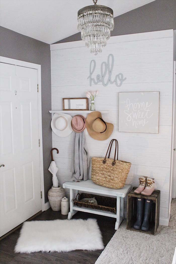 Hello Home, Hang Your Hat #small #entryway #decor #decorhomeideas