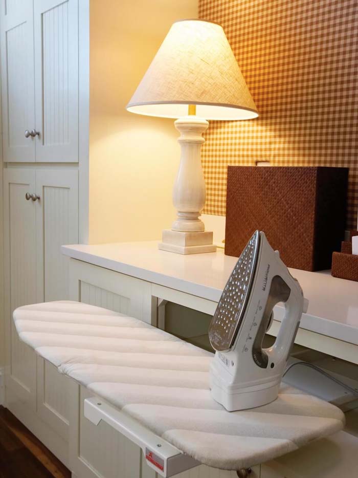 Hideaway Ironing Board Storage #hideaway #projects #decorhomeideas