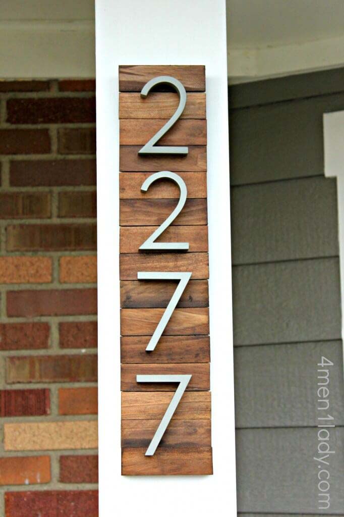 House-Numbers #reclaimed #wood #projects #decorhomeideas