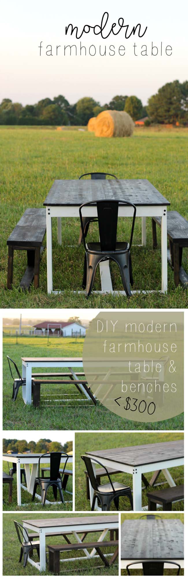 How to Build a Modern DIY Farmhouse Table #diy #farmhouse #table #decorhomeideas