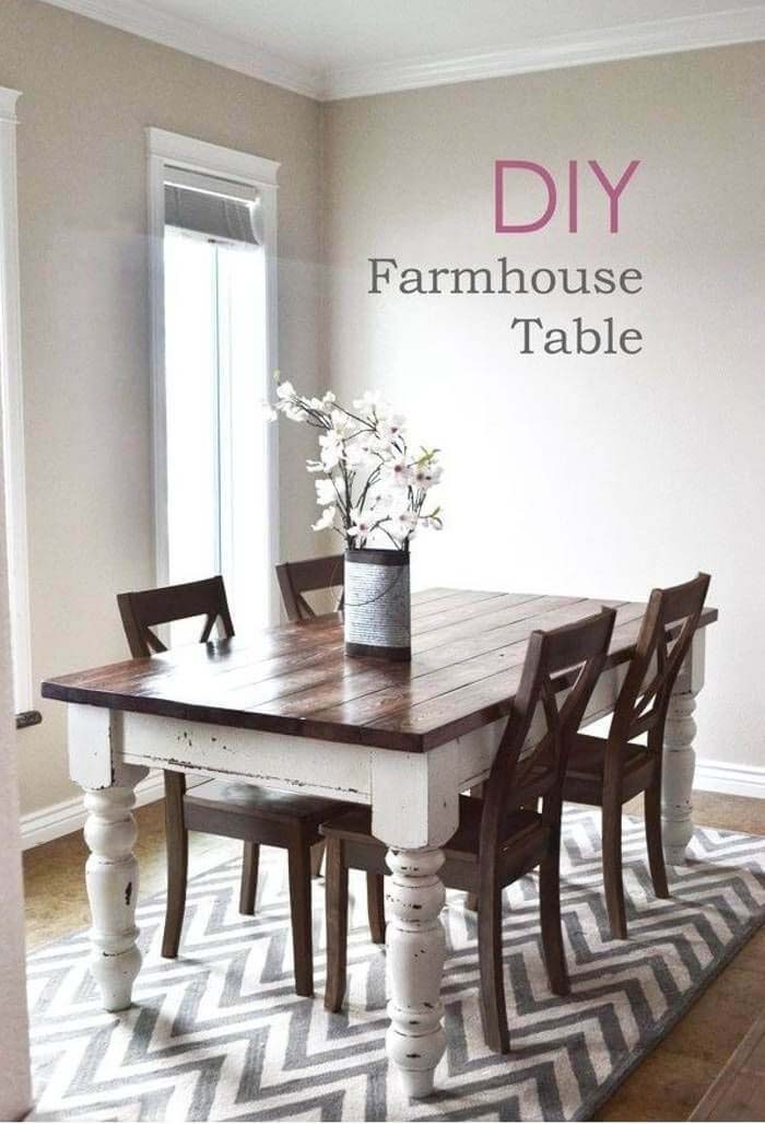 Husky Farmhouse Table #diy #farmhouse #table #decorhomeideas