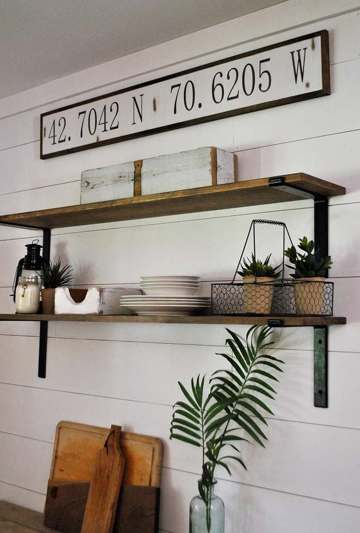 Latitude and Longitude Sign #farmhouse #sign #decorhomeideas