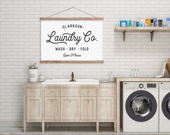 Laundry Co Farmhouse Sign #farmhouse #sign #decorhomeideas